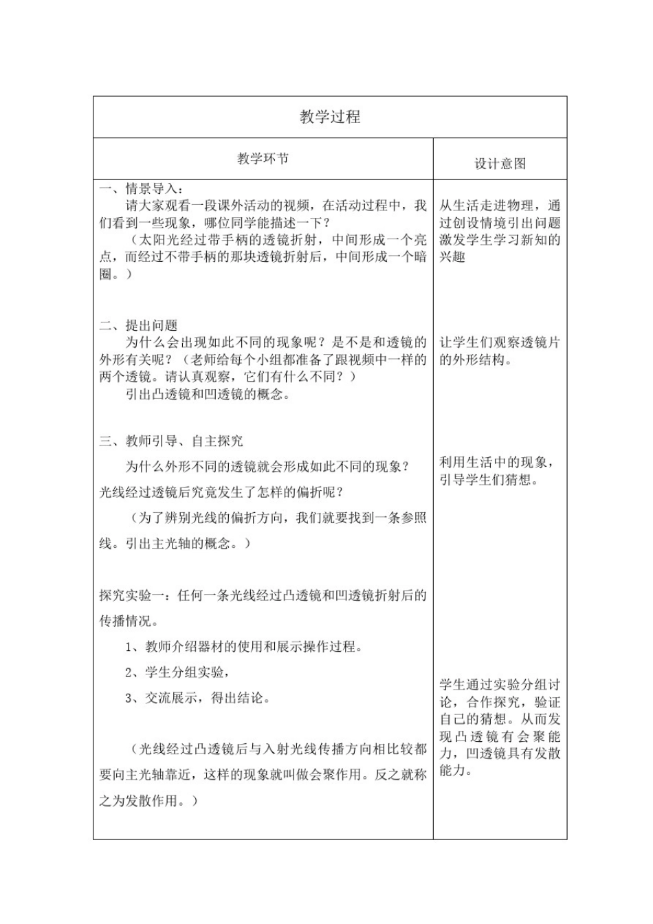 初中物理_透镜教学设计学情分析教材分析课后反思_第2页