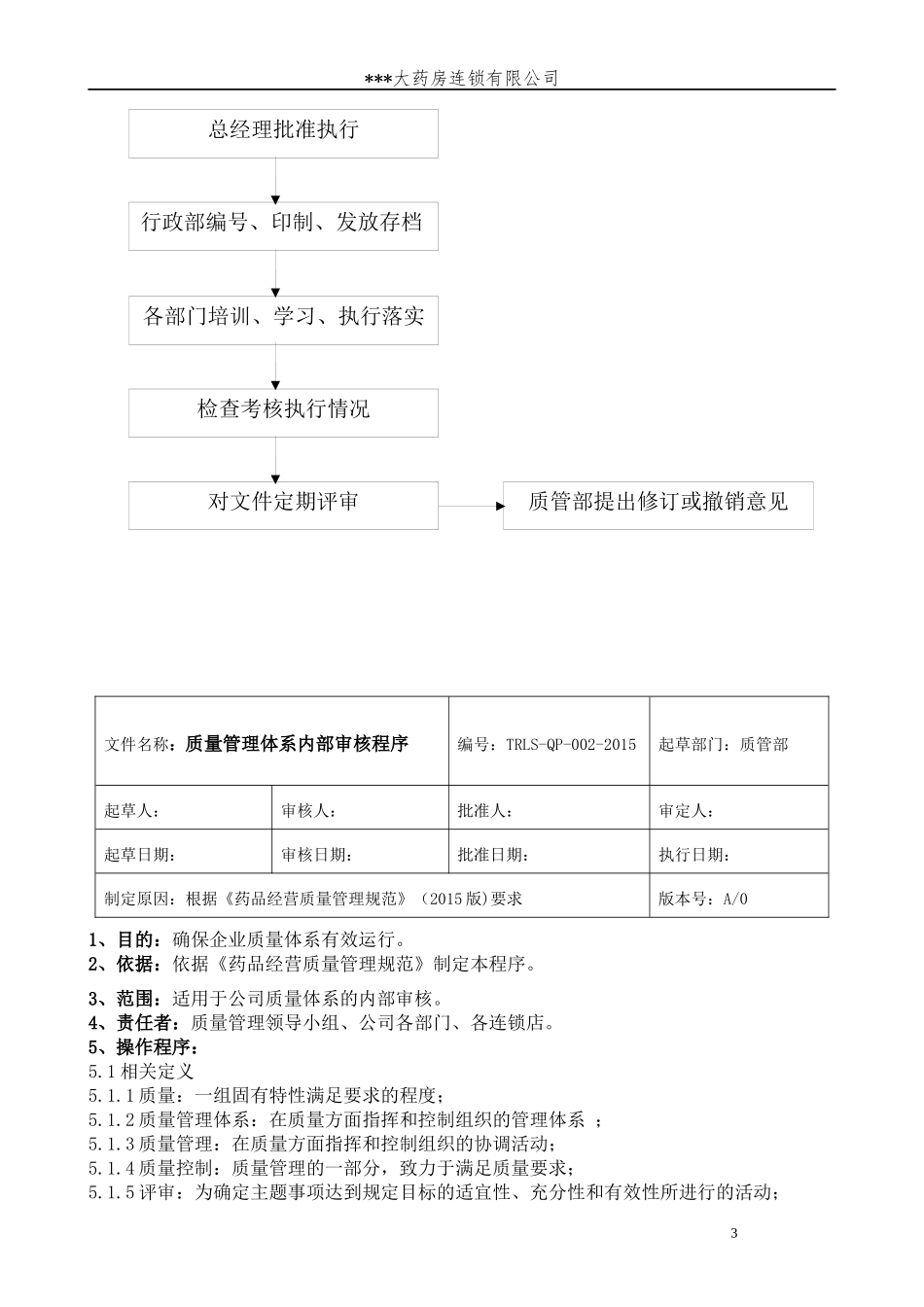 某公司连锁总部GSP工作程序_第3页
