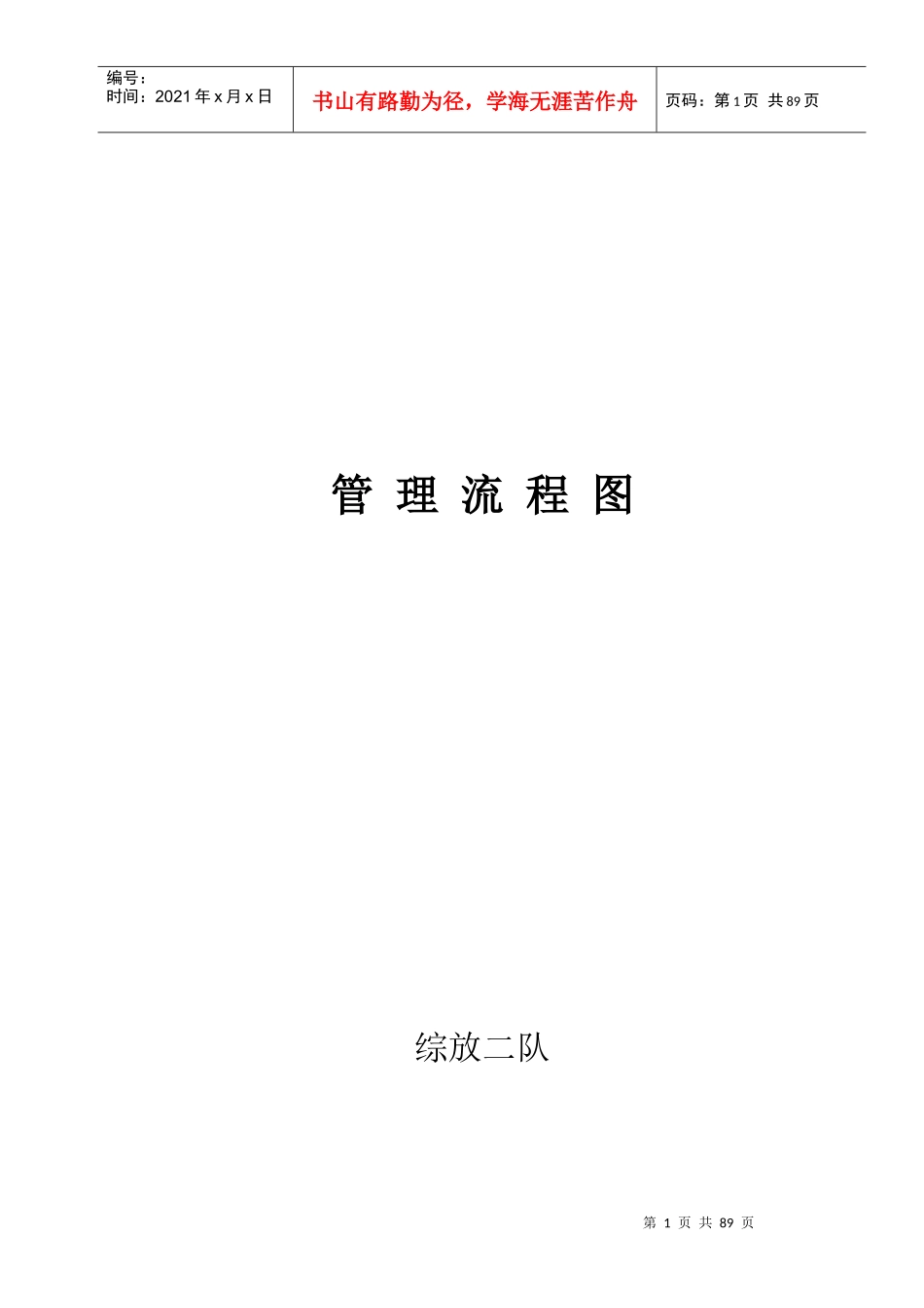 某公司管理流程图(DOC 68页)_第1页