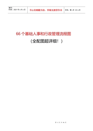 某公司基础人事和行政管理流程图