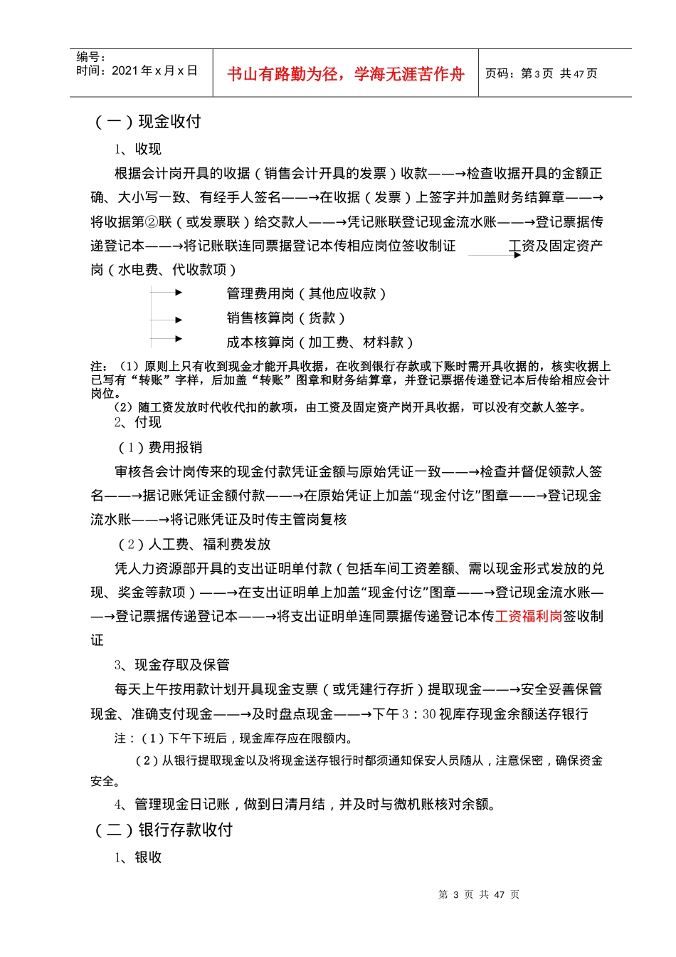 某公司会计核算岗位工作流程概述(DOC 50页)_第3页