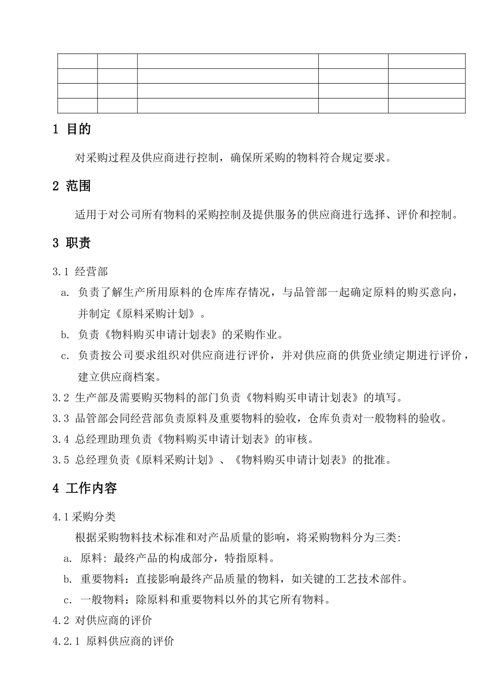 某公司采购控制程序（doc 9页）_第3页