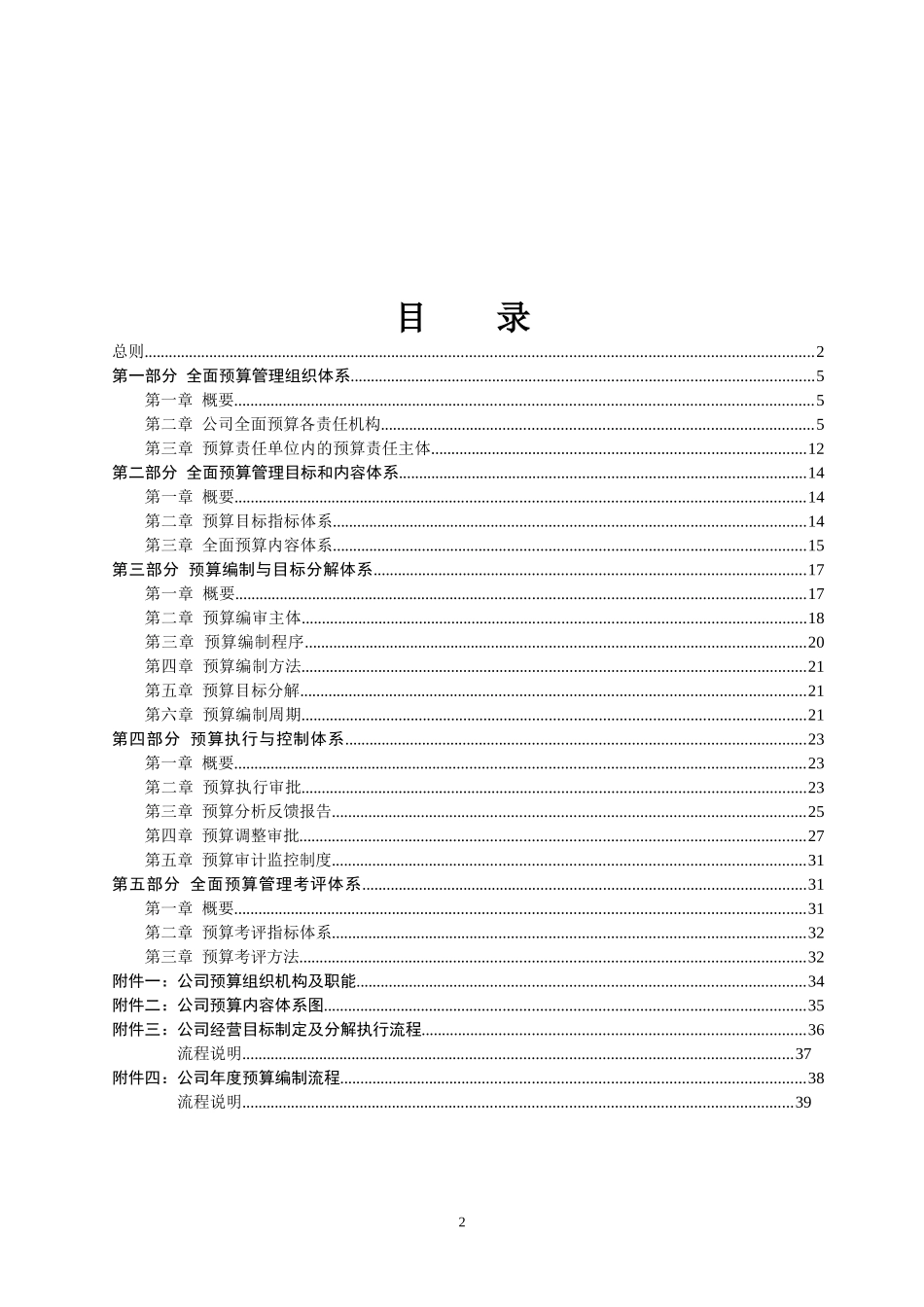 某公司全面预算管理制度汇编_第2页