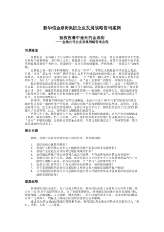 某公司企业发展战略咨询全程