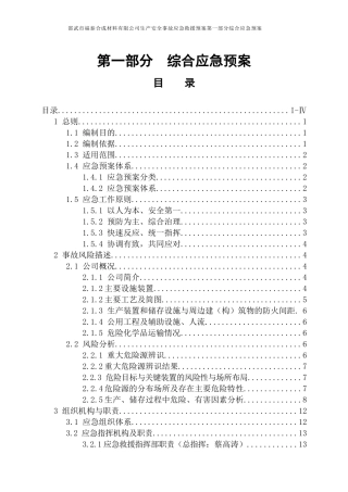 某公司生产安全事故应急救援预案(DOC 69页)