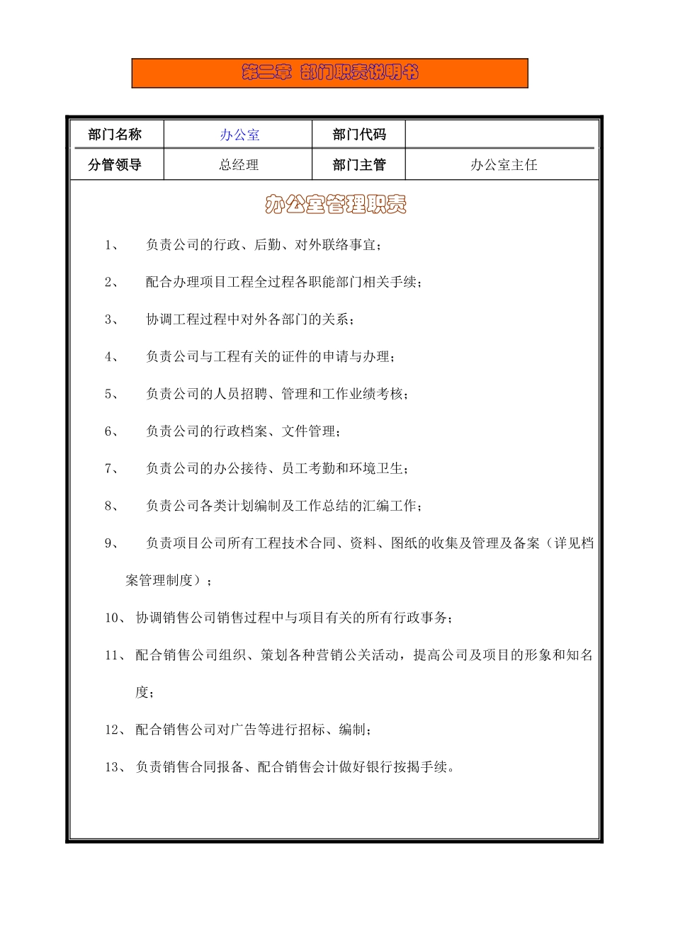 某公司组织架构、岗位职责与行政管理制度_第3页