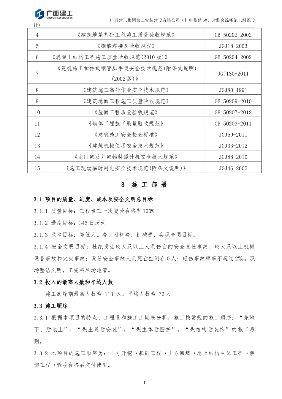 某公司监舍综楼施工组织设计方案_第2页