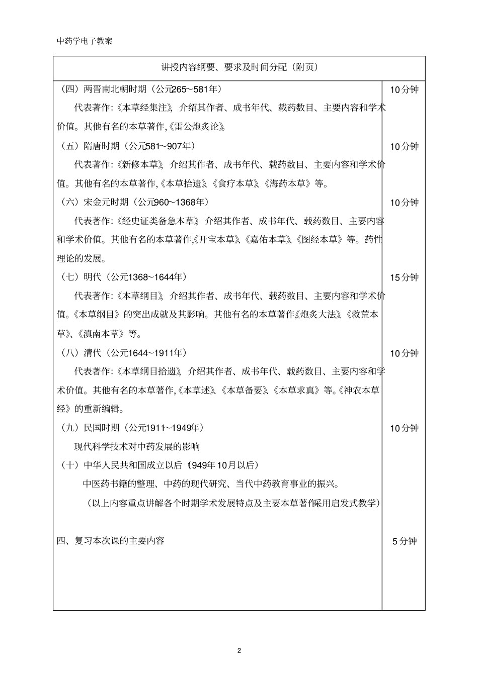 中药学全套精品电子教案_第2页