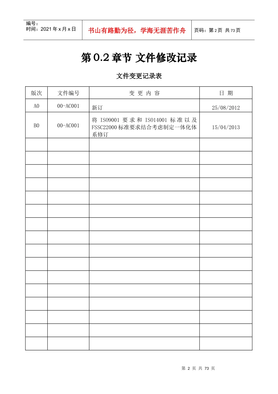 某公司质量环境卫生安全管理手册_第3页