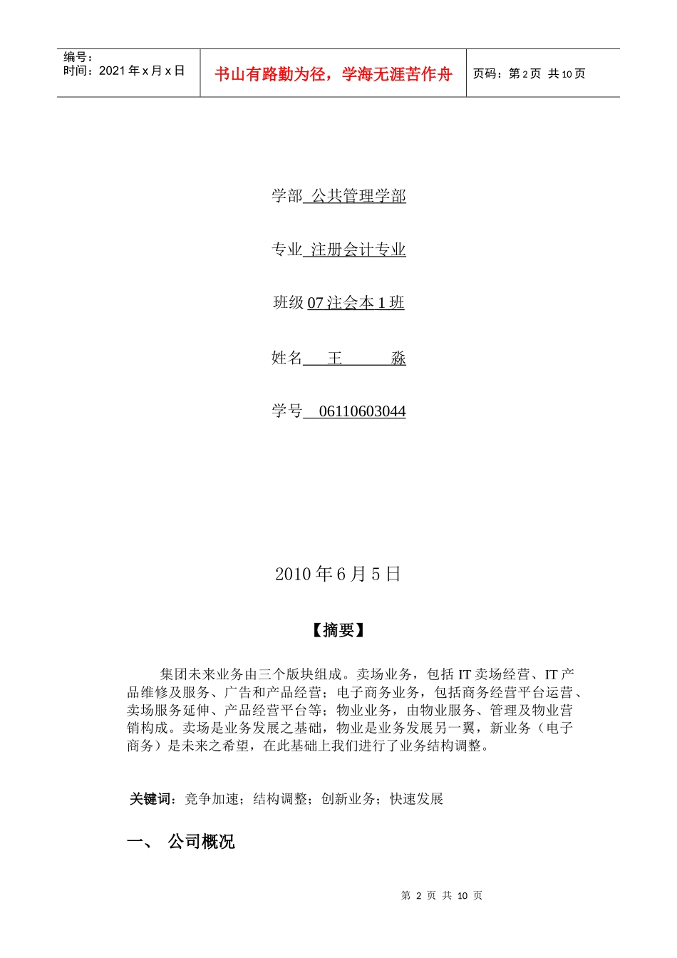 某公司战略规划方案_第2页