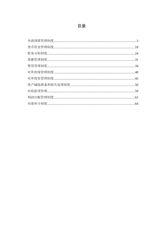 某公司全面预算管理制度(doc 68页)