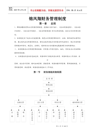 某公司财务管理制度(DOC 28页)