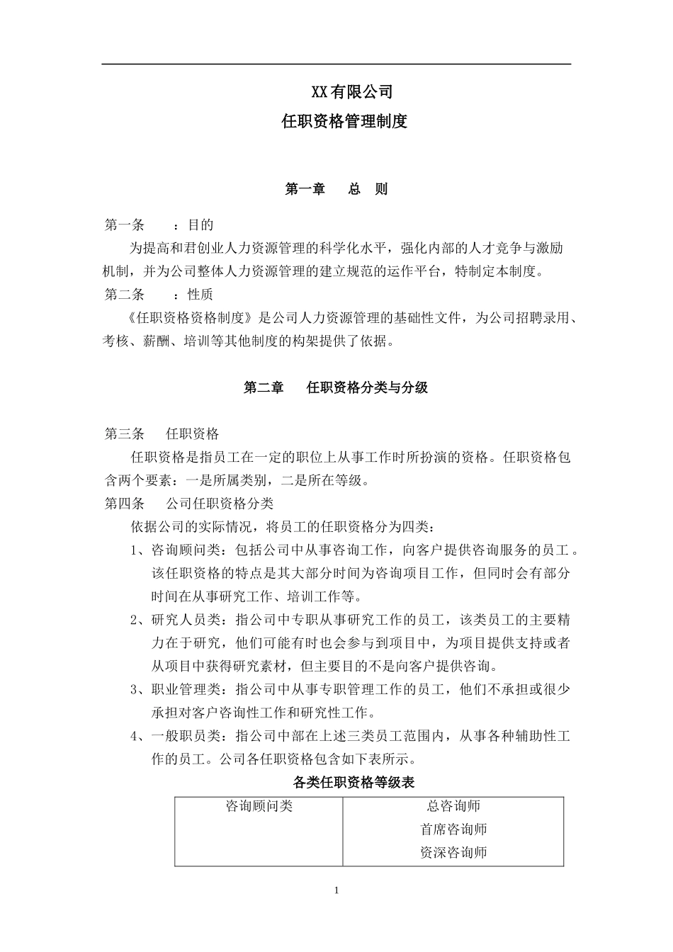 某公司任职资格管理制度_第1页