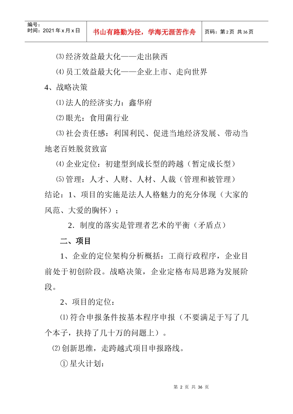 某公司五年战略规划_第2页