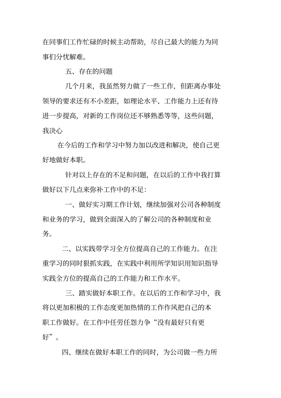 实习生工作总结报告_第3页