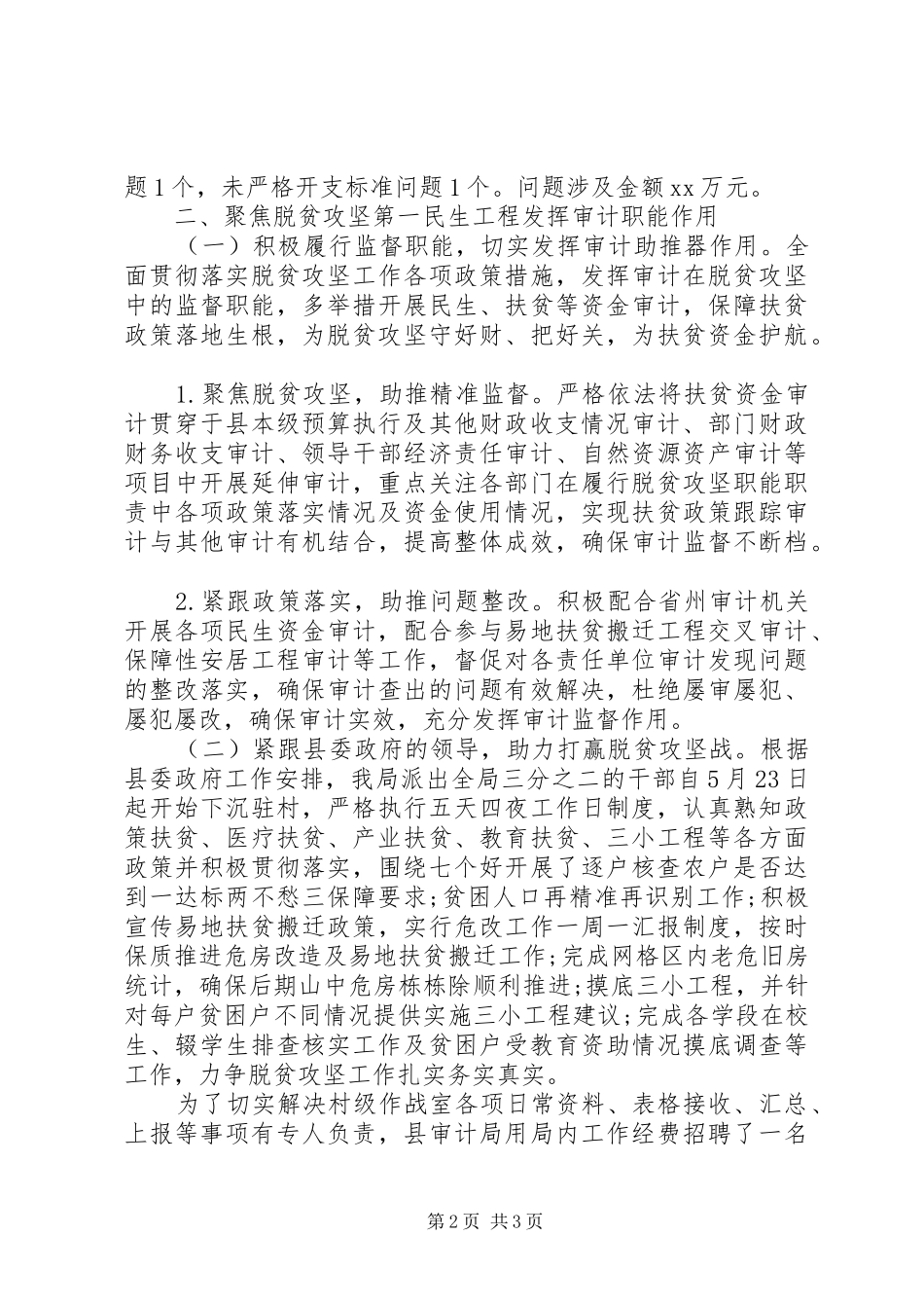 审计局工作总结及工作计划_第2页