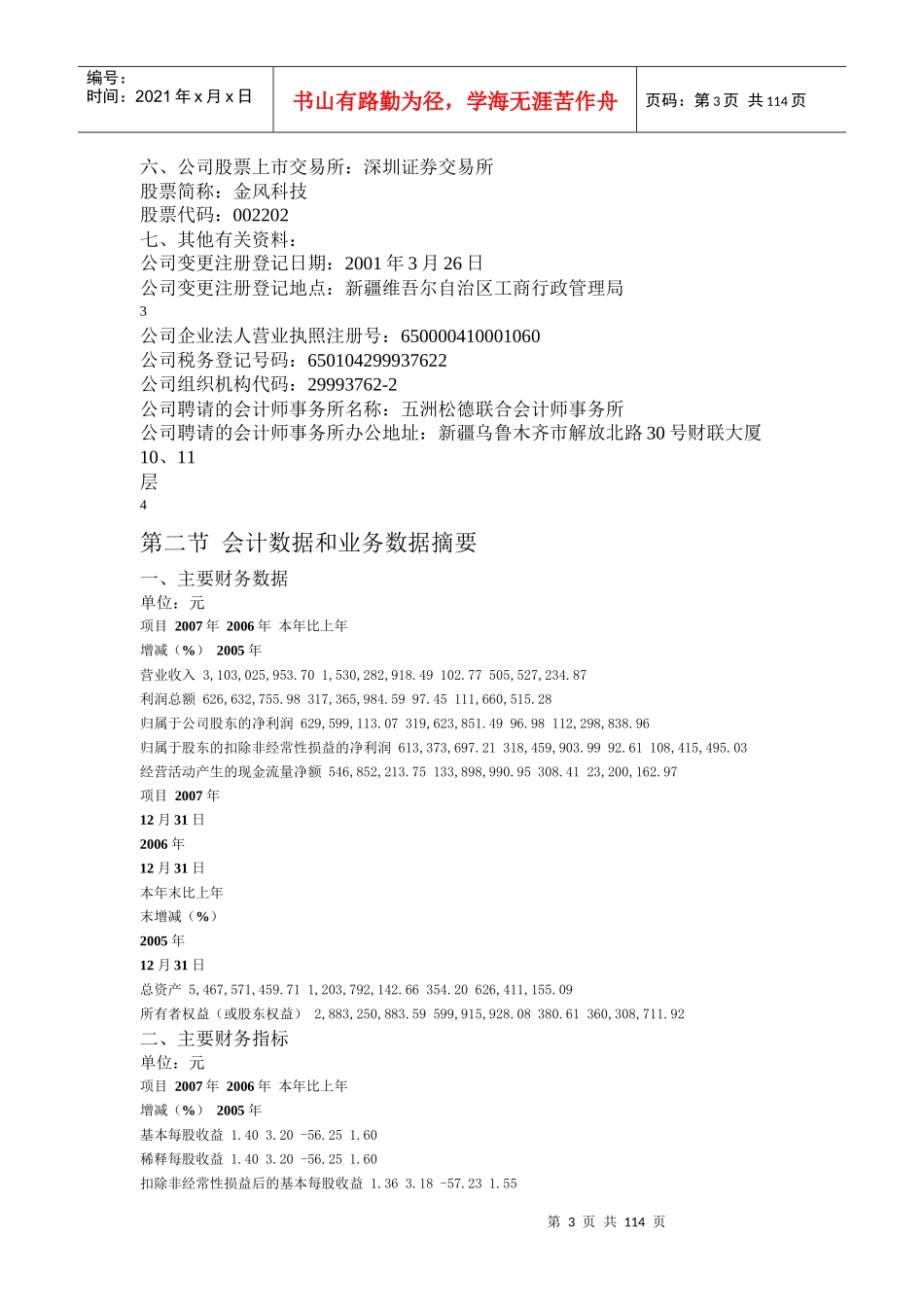 某公司董事会管理报告书_第3页