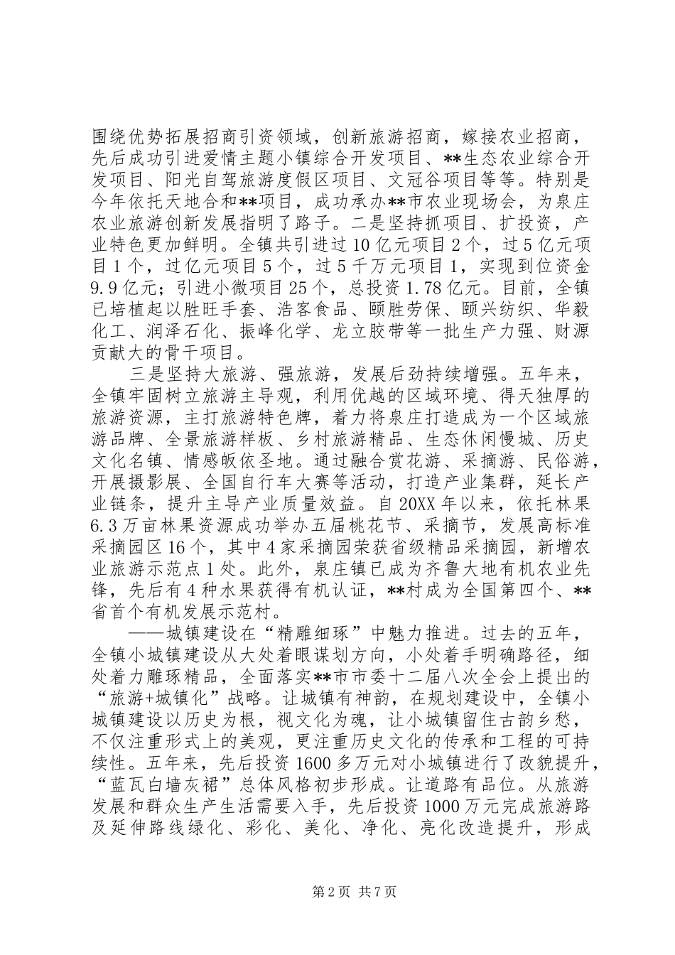镇政府工作总结及计划_第2页