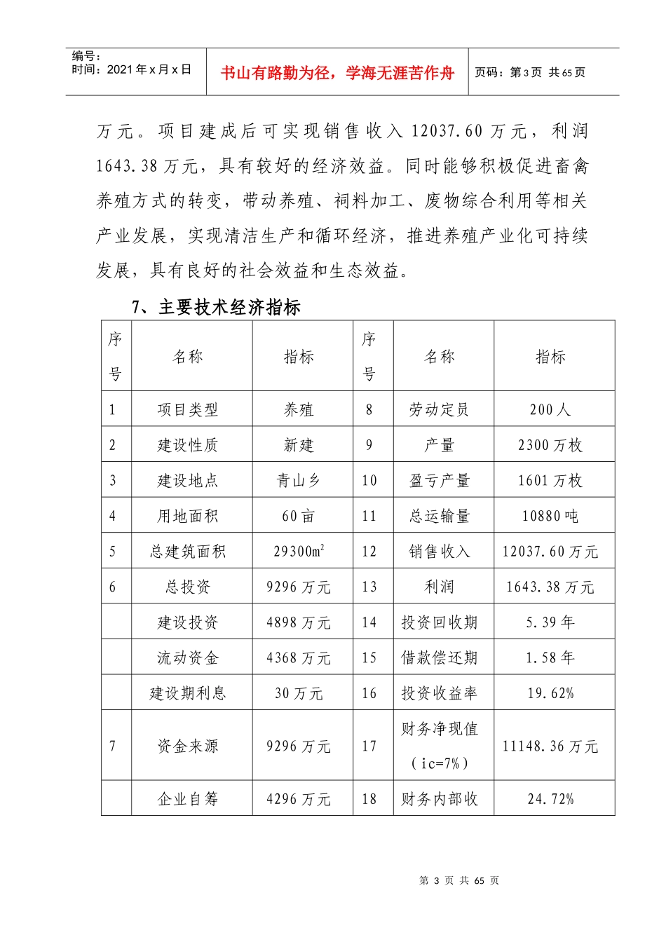 某公司项目可行性研究报告(doc 61页)_第3页