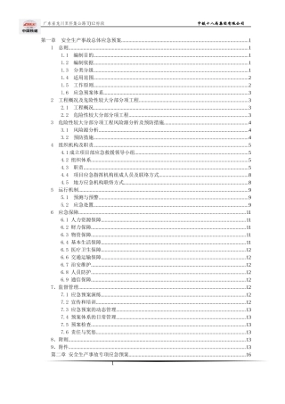 某公司安全生产事故总体应急预案