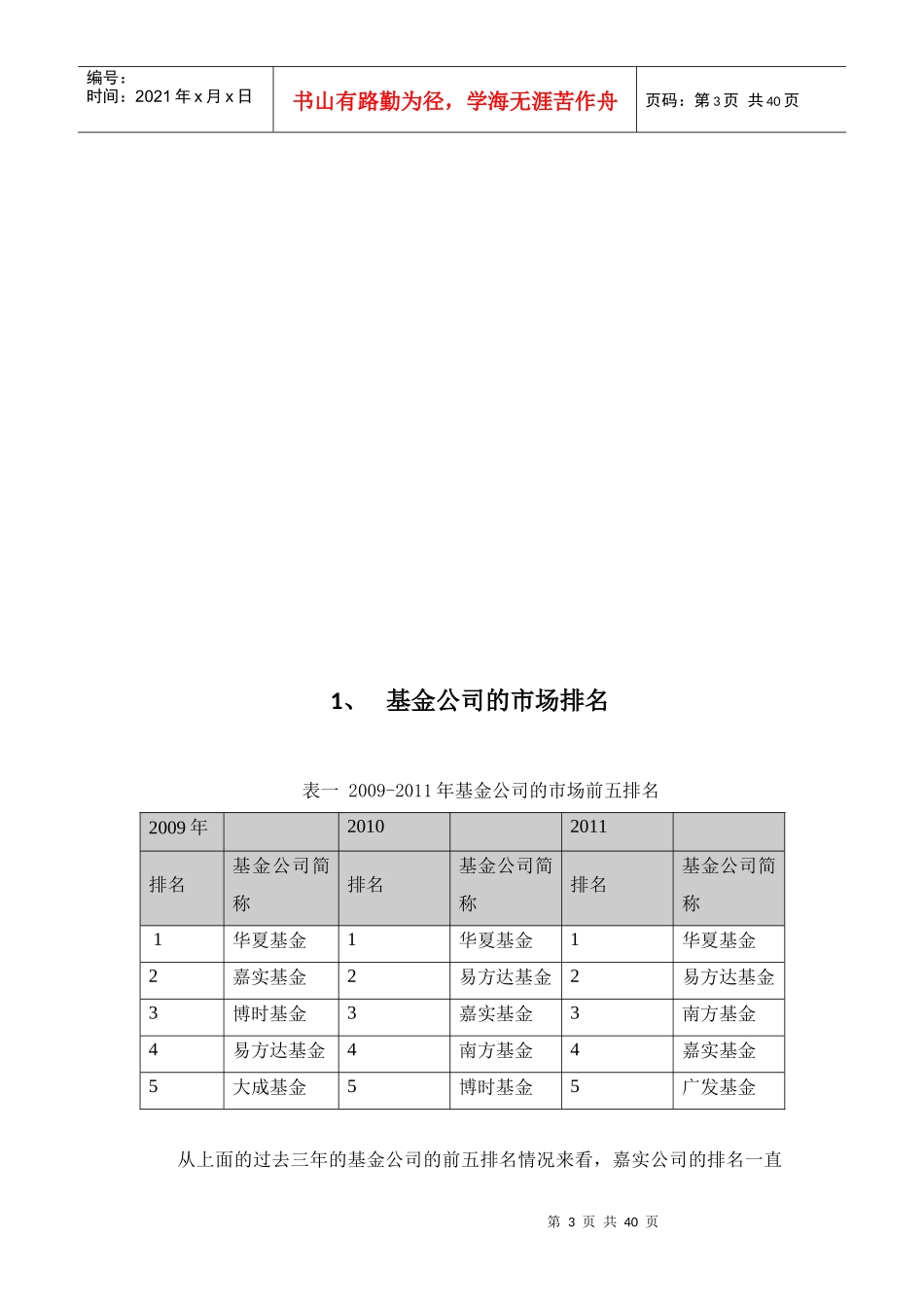某公司投资管理水平评价及其产品投资建议_第3页