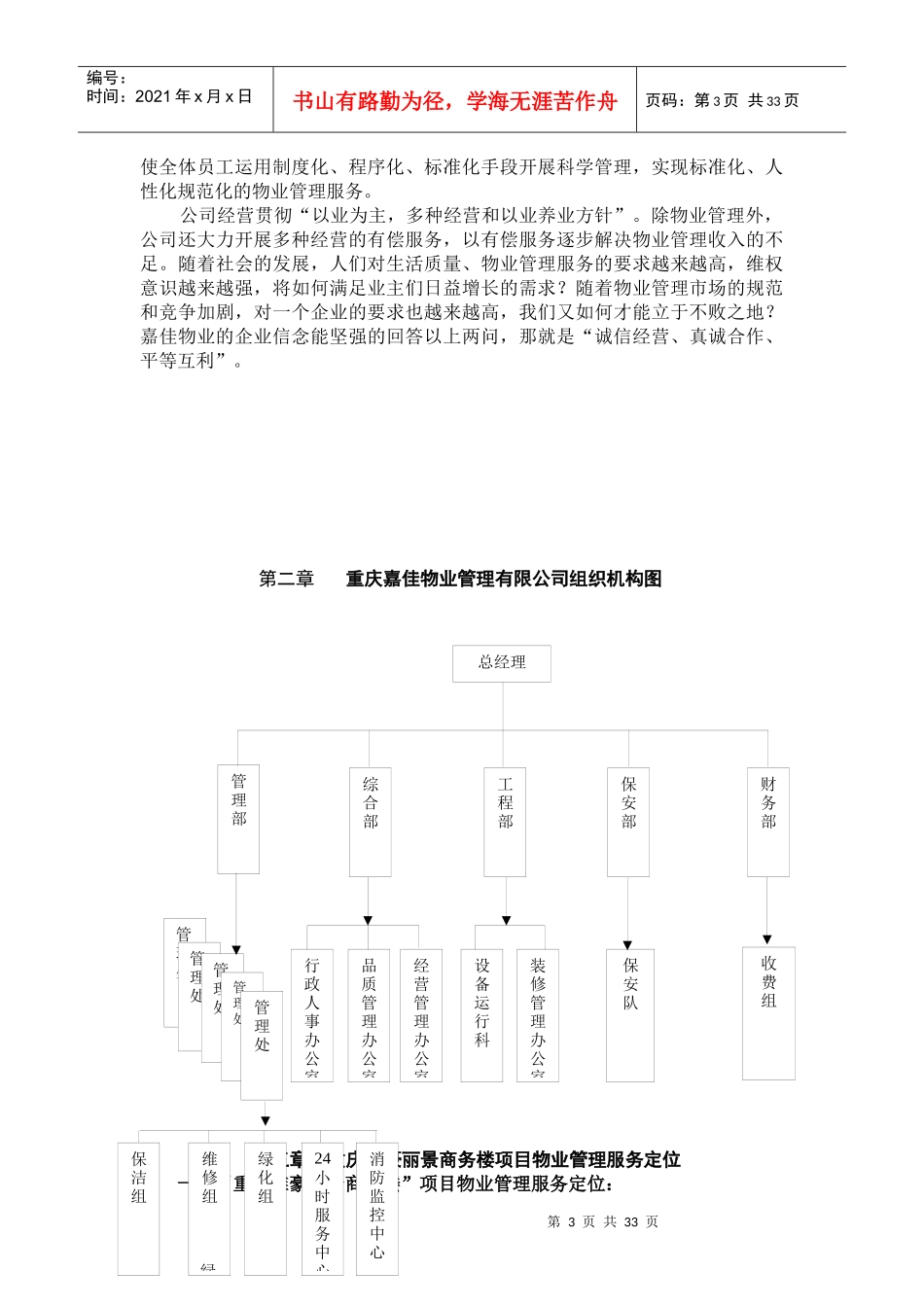 某公司商务楼项目物业管理投标书_第3页