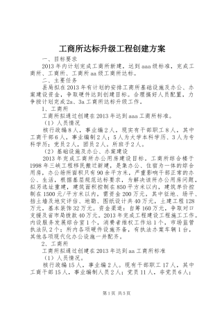 工商所达标升级工程创建实施方案
