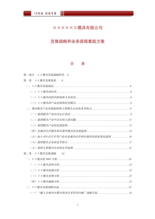 某公司发展战略和业务流程重组方案(DOC 150页)