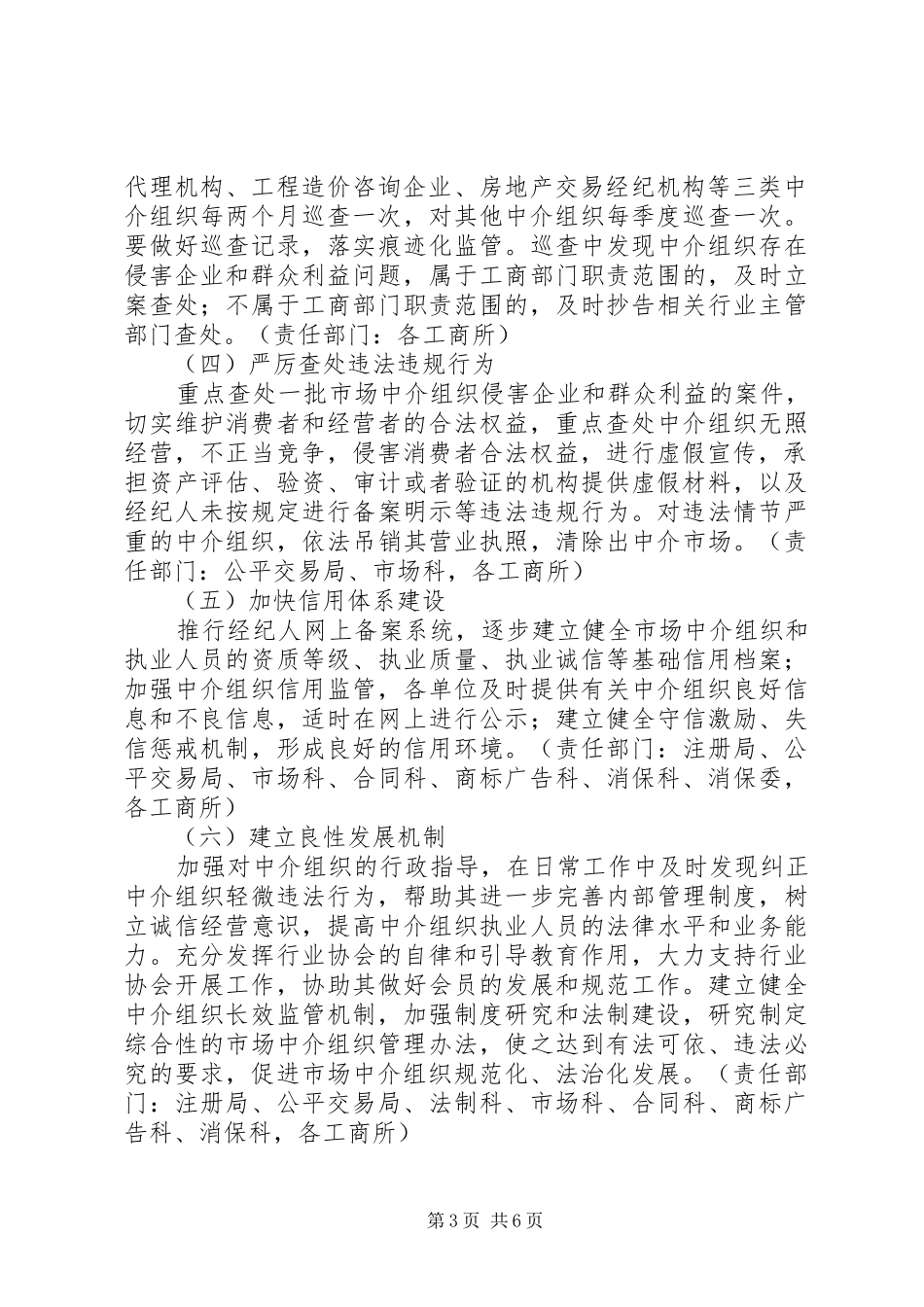 工商局市场整顿整体实施方案_第3页