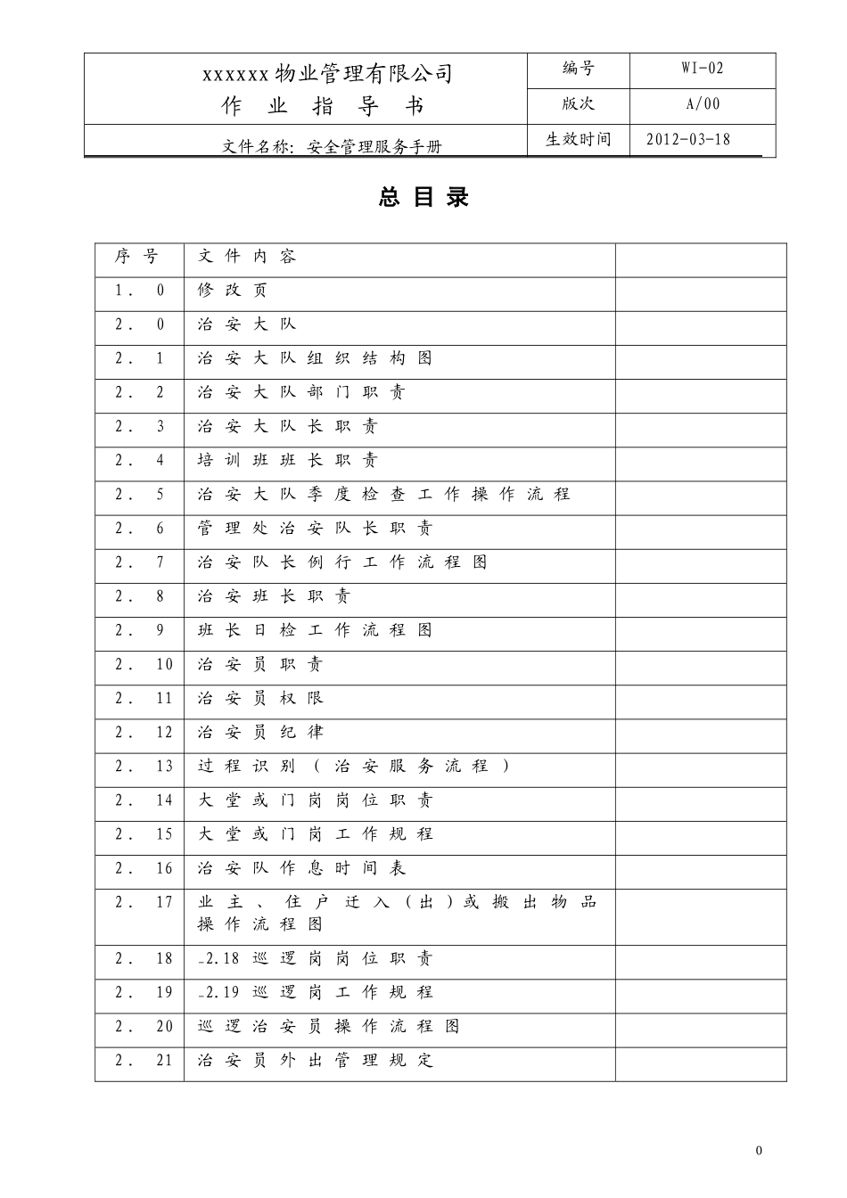某公司安全管理服务手册_第1页
