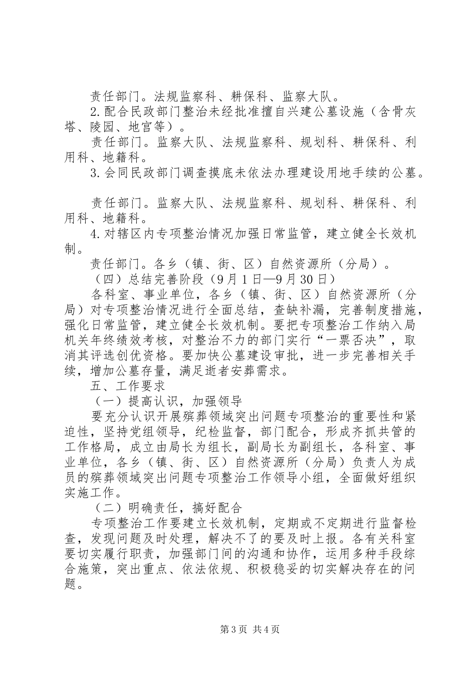 殡葬领域突出问题专项整治工作方案_第3页