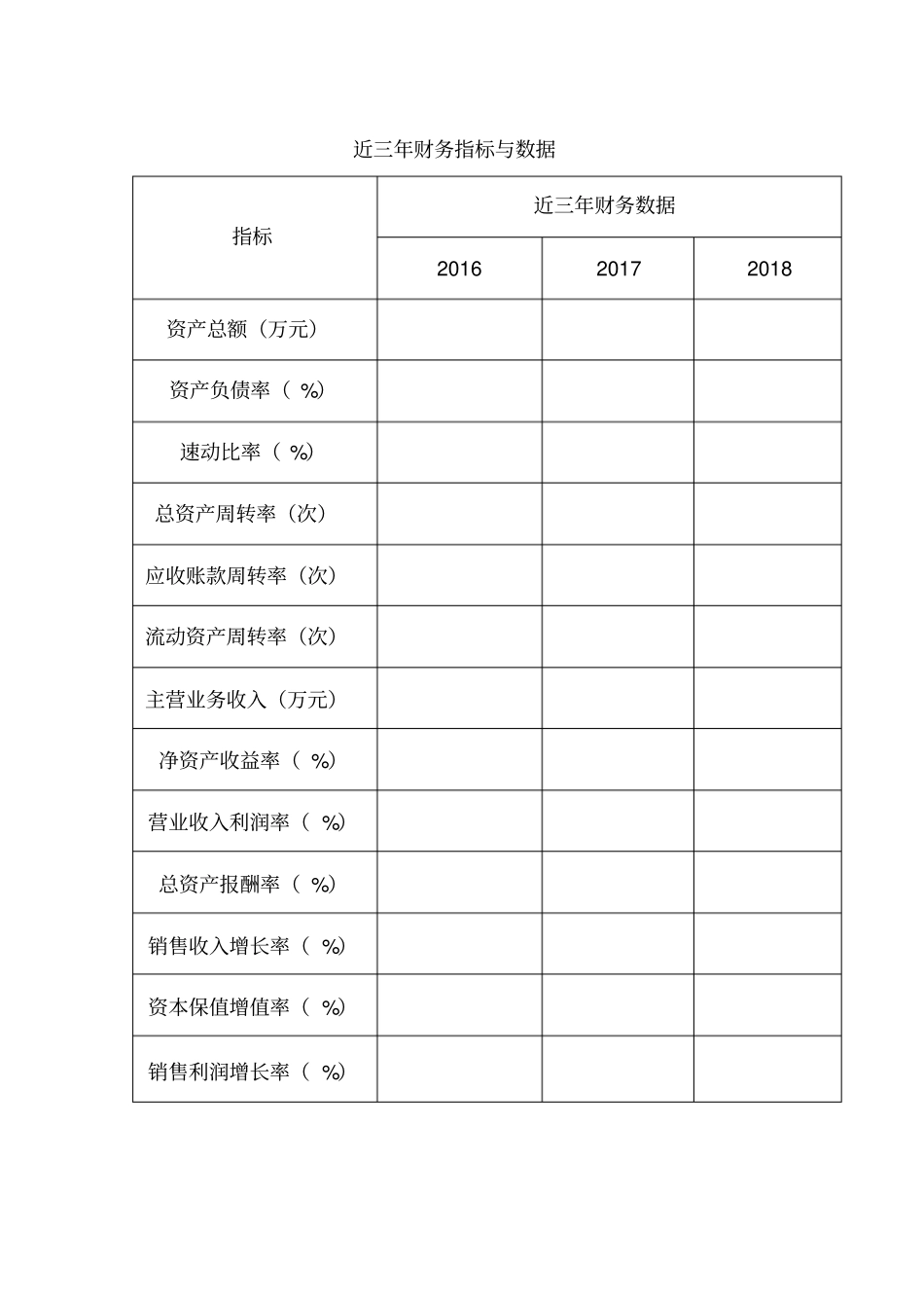 全国企业信用等级评定申请表_第3页