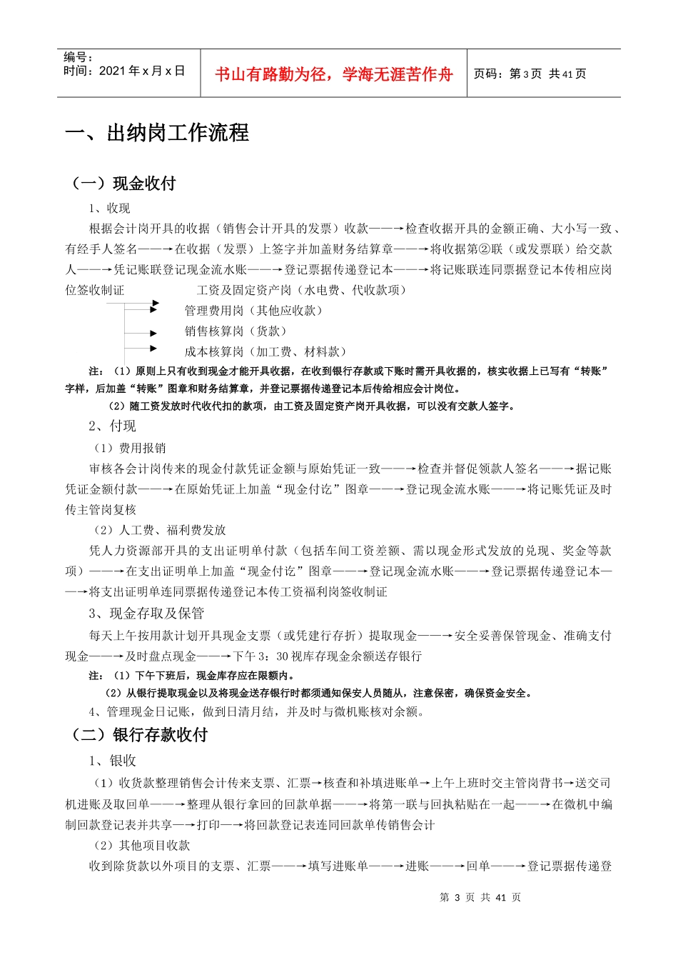 某公司会计核算岗位工作流程概述_第3页