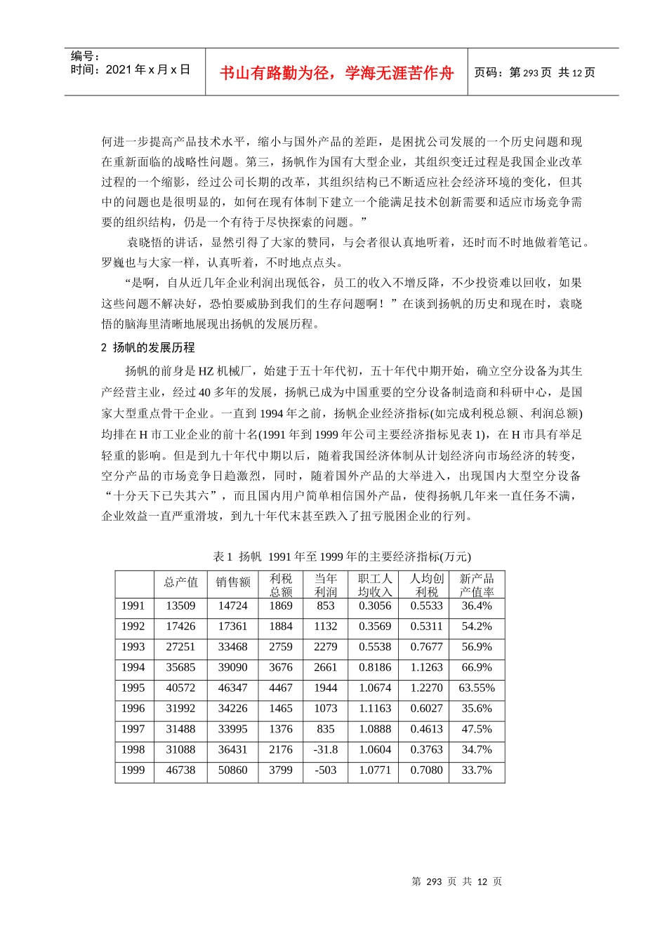 某公司组织变革的发展历程_第2页
