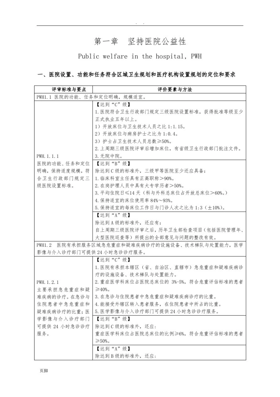 三级综合医院评审标准(2011年版)_第1页