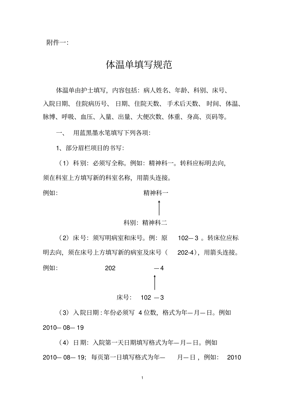 体温单填写规范_第1页