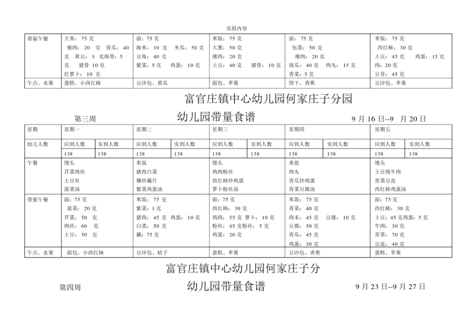 幼儿园的带量食谱.doc_第2页