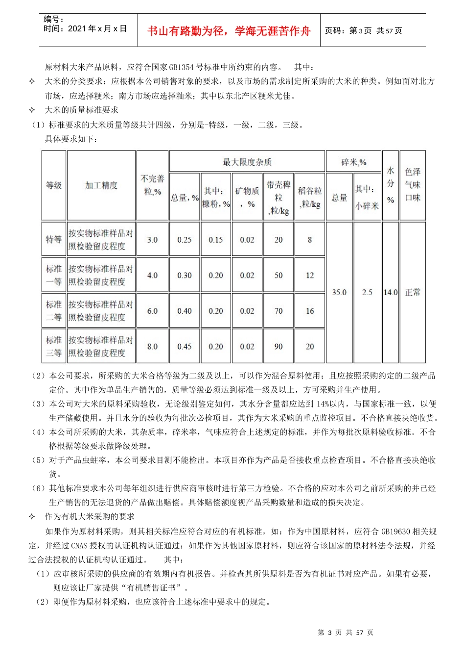 某公司食材采购标准手册_第3页