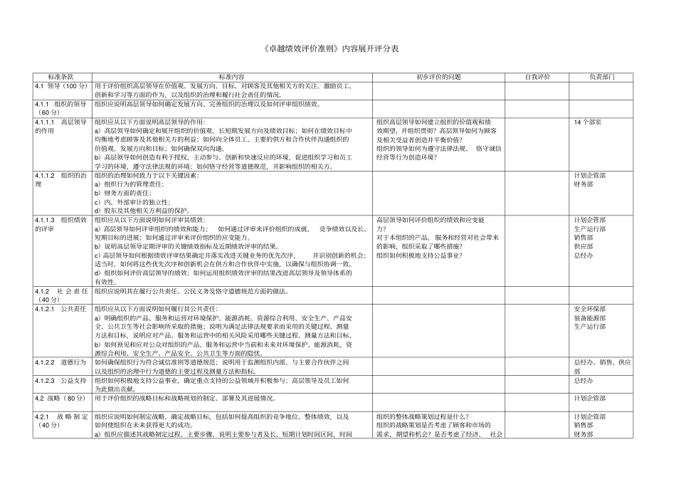 卓越绩效评价准则》内容展开评分表_第1页