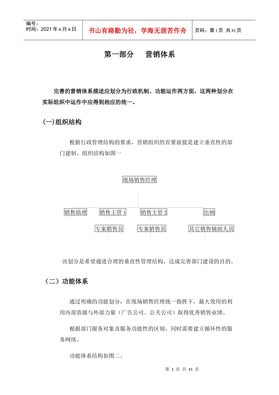 某地产项目营销管理程序流程_第1页