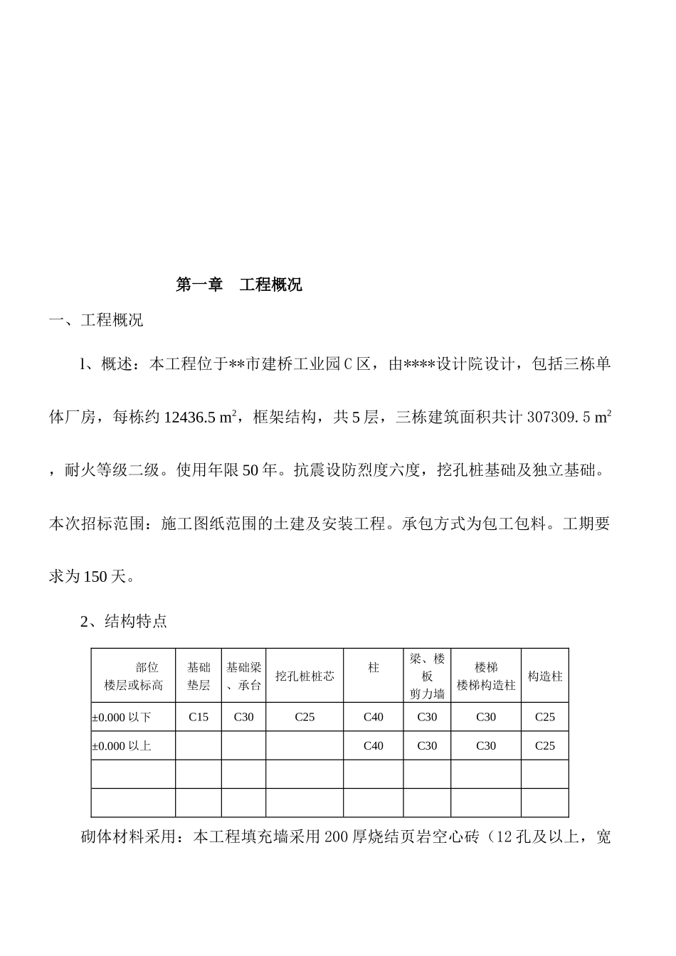 某园区厂房施工组织设计方案_第2页