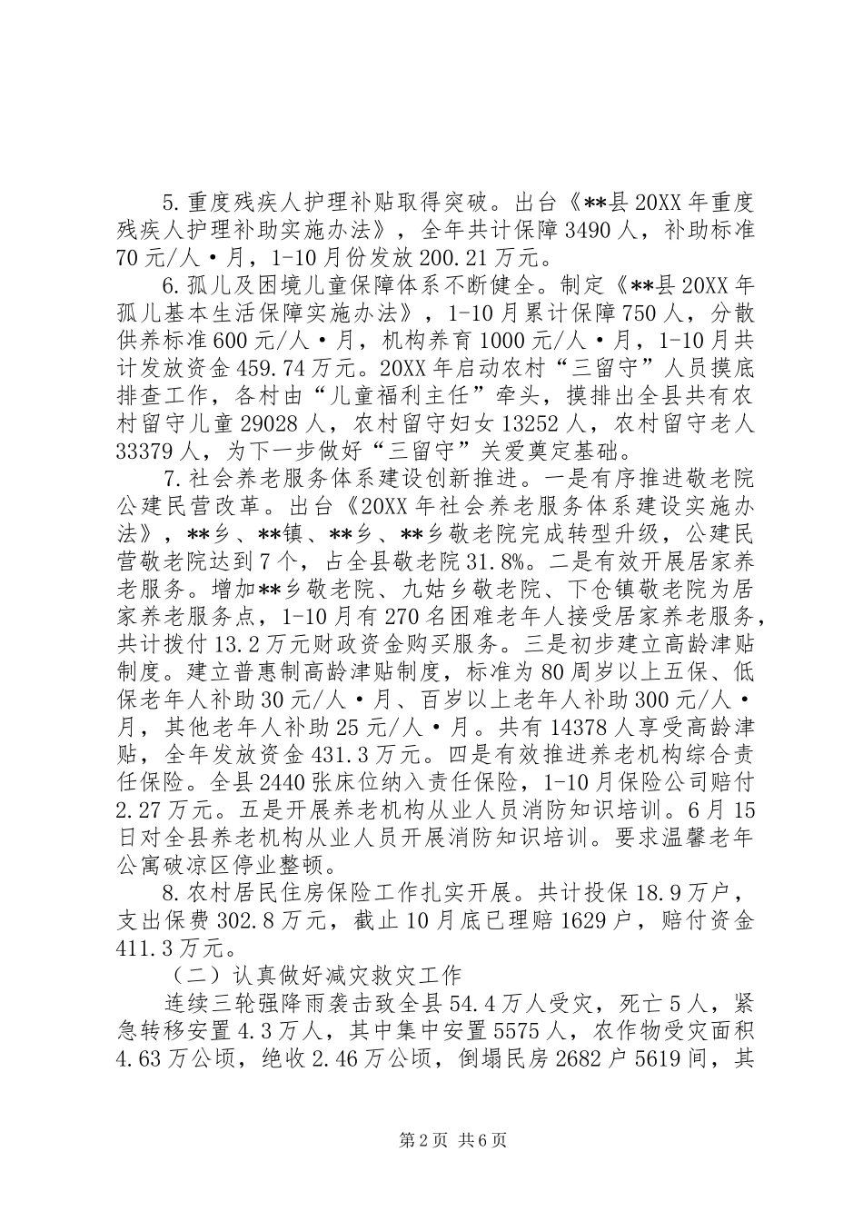 县民政局终工作总结_第2页