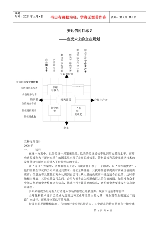 某咨询的目标Z——应变未来的企业规划