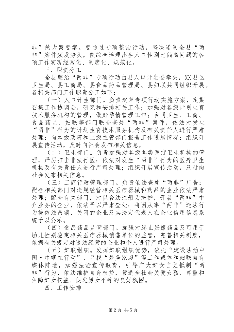 整治两非专项行动方案_第2页