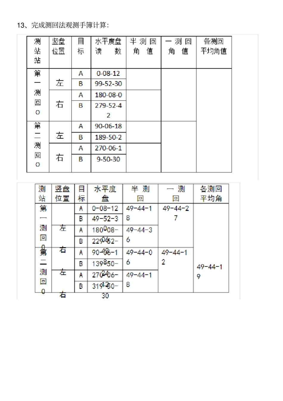 土木工程测量-专科--山大20年考试复习题库大部分答案_第3页