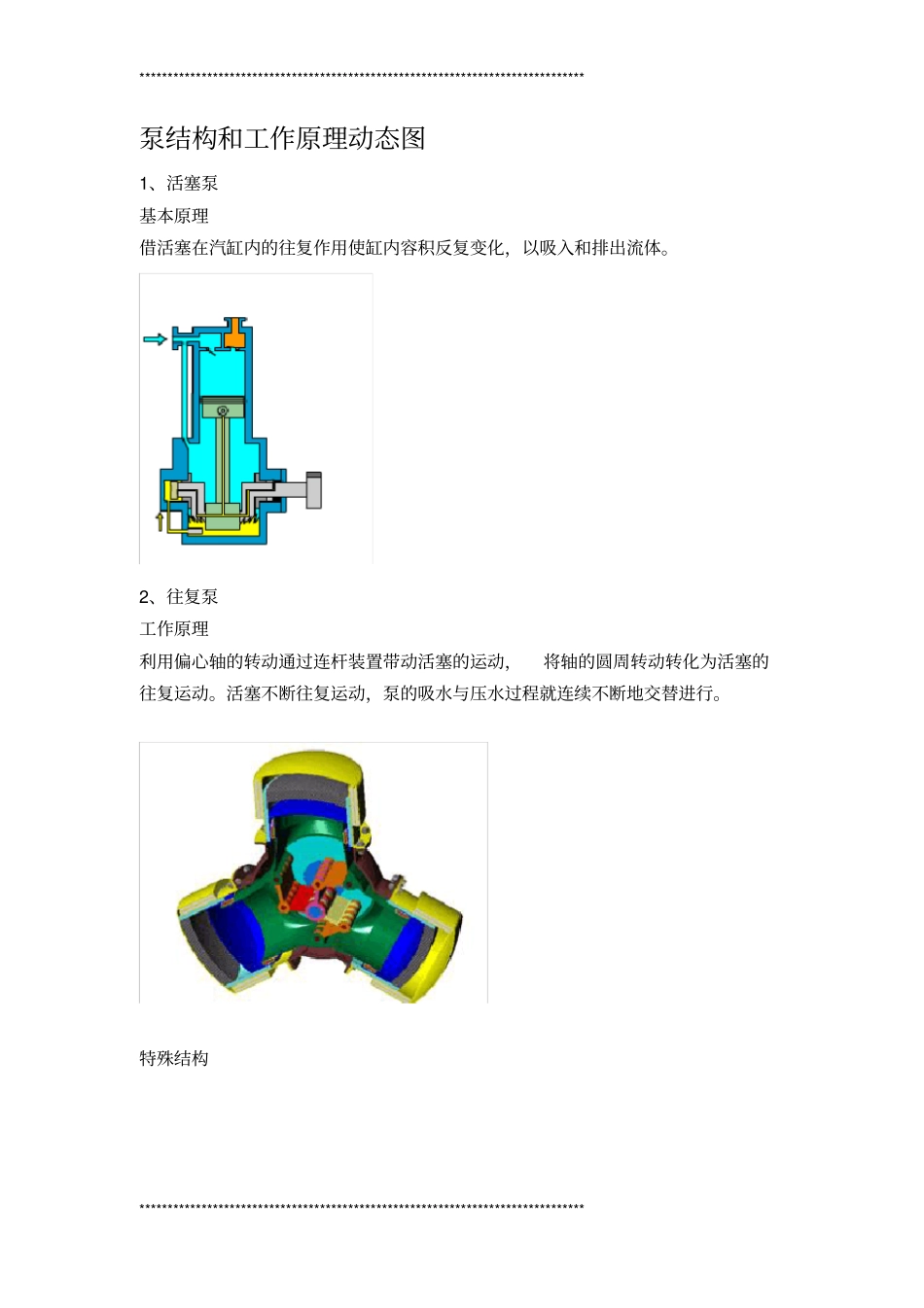 常见泵结构和工作原理动态图_第1页