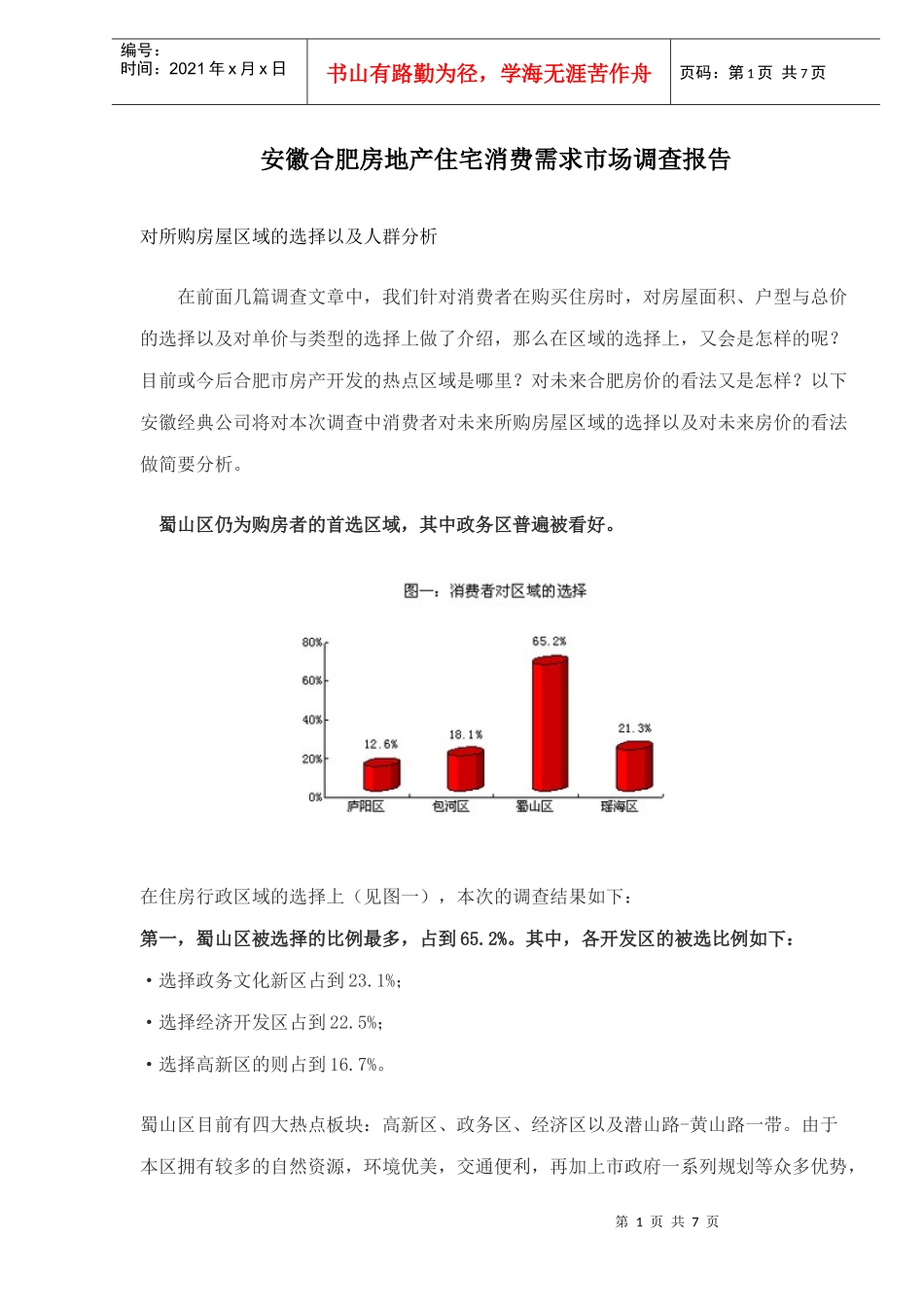 某地房地产住宅市场需求调查报告_第1页