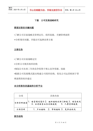 某创业股份有限公司发展战略研究报告