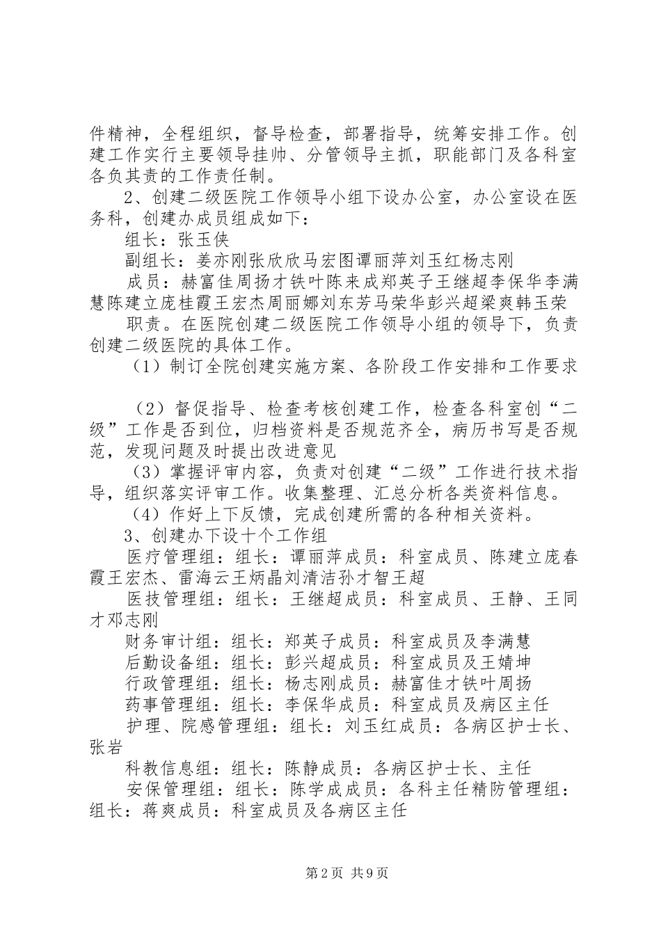 创建二级精神专科医院方案_第2页