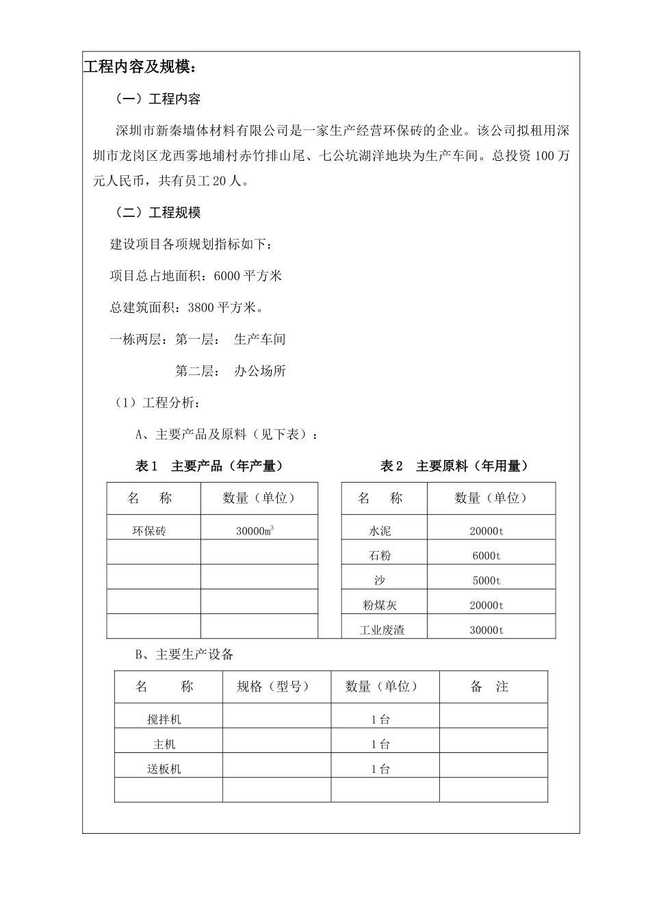 某墙体材料公司建设项目环境影响报告_第3页